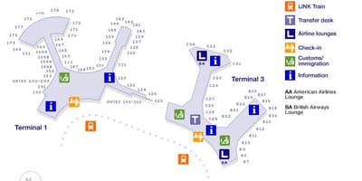 Harta Toronto airport gates