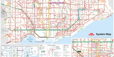 Harta Toronto autobuz