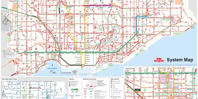 Harta Toronto autobuz