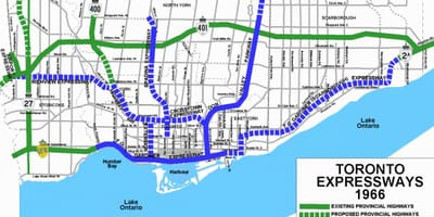 Harta de autostrăzi Toronto