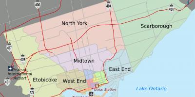 Hartă a Orașului Toronto