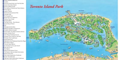 Harta Toronto island park