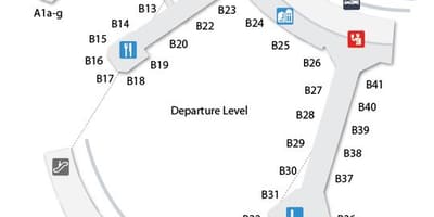 Harta Toronto Pearson International airport terminal 3