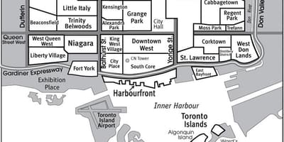 Harta Toronto Vecinătate ghid
