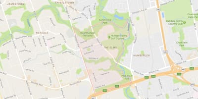 Harta Ulmi vecinătate Toronto