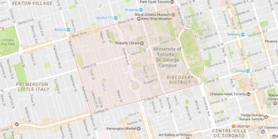 Harta de la Universitatea Toronto