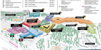 Harta de la universitatea din Toronto Scarborough campus