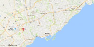 Harta de Vest Deane Park district Toronto