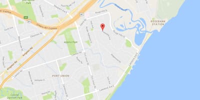 Harta de Vest Rouge de vecinătate Toronto