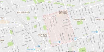Harta Wallace Emerson vecinătate Toronto