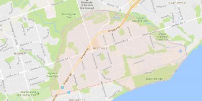 Harta West Hill vecinătate Toronto