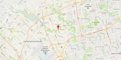 Harta West Humber-Clareville vecinătate Toronto