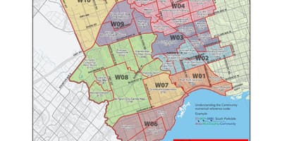 Harta west Toronto