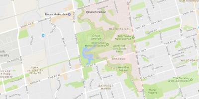 Harta de Westminster–Branson vecinătate Toronto