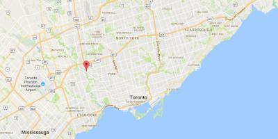 Harta Weston district Toronto