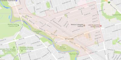 Harta Weston vecinătate Toronto