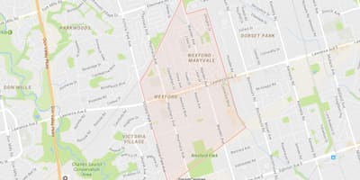Harta Wexford vecinătate Toronto