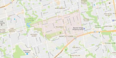 Harta Willowdale vecinătate Toronto