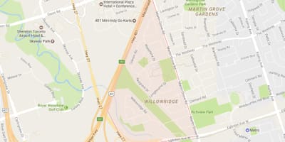 Harta Willowridge vecinătate Toronto