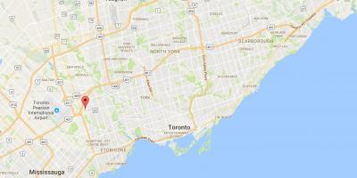 Harta Willowridge district Toronto
