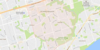 Harta Woburn vecinătate Toronto
