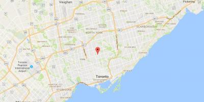 Harta Yonge și Eglinton district Toronto