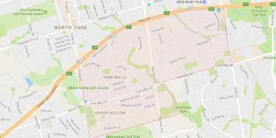 Harta York Mills vecinătate Toronto