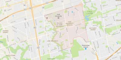 Harta York University Heights vecinătate Toronto
