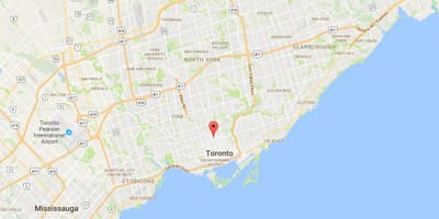 Harta Yorkville Toronto district