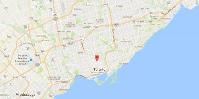 Harta Yorkville Toronto district