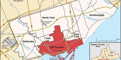 Harta zona Toronto